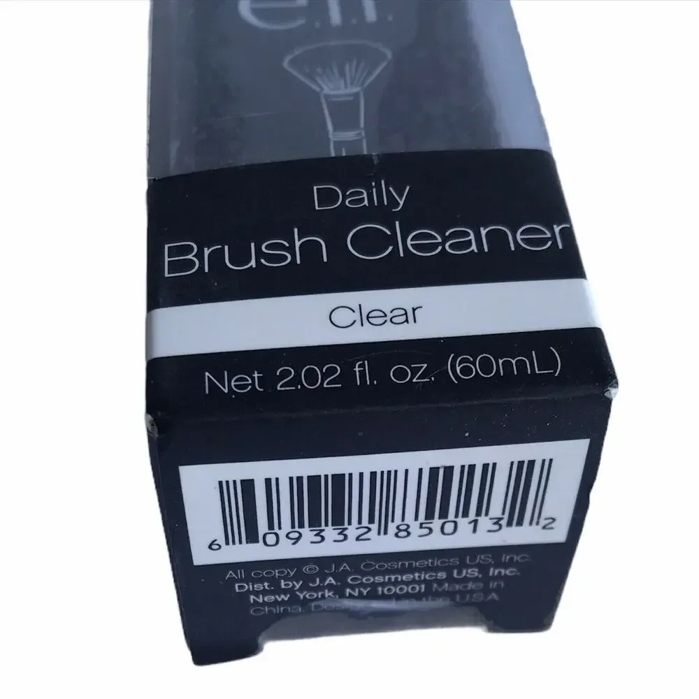 e.l.f. Studio Daily Brush Cleaner Sanitizer Anti Bacterial Cleanser Clear NIB